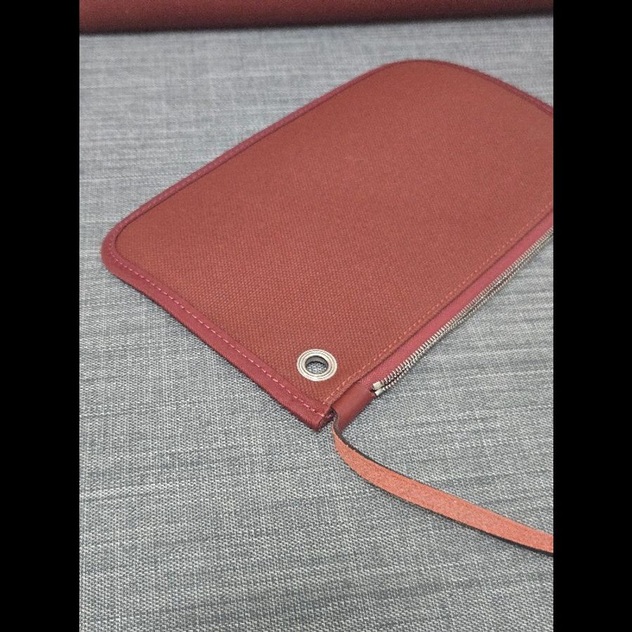 Hermes 愛馬仕 Herbag 31 愛馬仕紅 酒紅銀扣 手提 肩背  🈶子袋-41