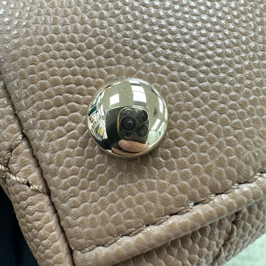 閑置品✨Chanel Coco Handle 焦糖奶茶色Mini Size 晶片款-14