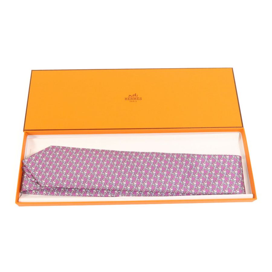 HERMES 絲質Necktie領帶-8