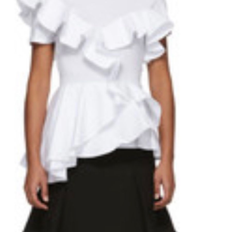 Alexander McQueen 白色全绵上衣-4