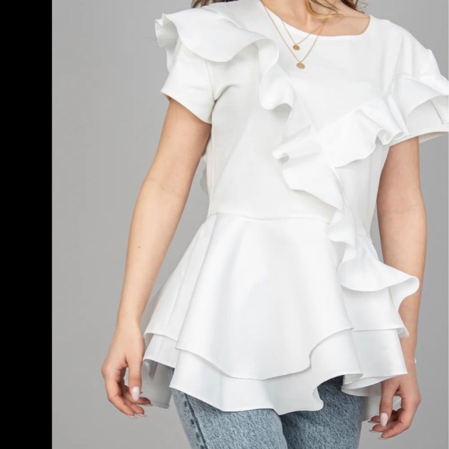 Alexander McQueen 白色全绵上衣-5