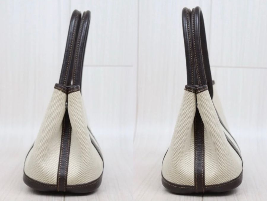 「JL精品代購」9新 Hermes 愛馬仕 Garden Party Neo 23 黑白熊貓 Mini花園 帆布-4
