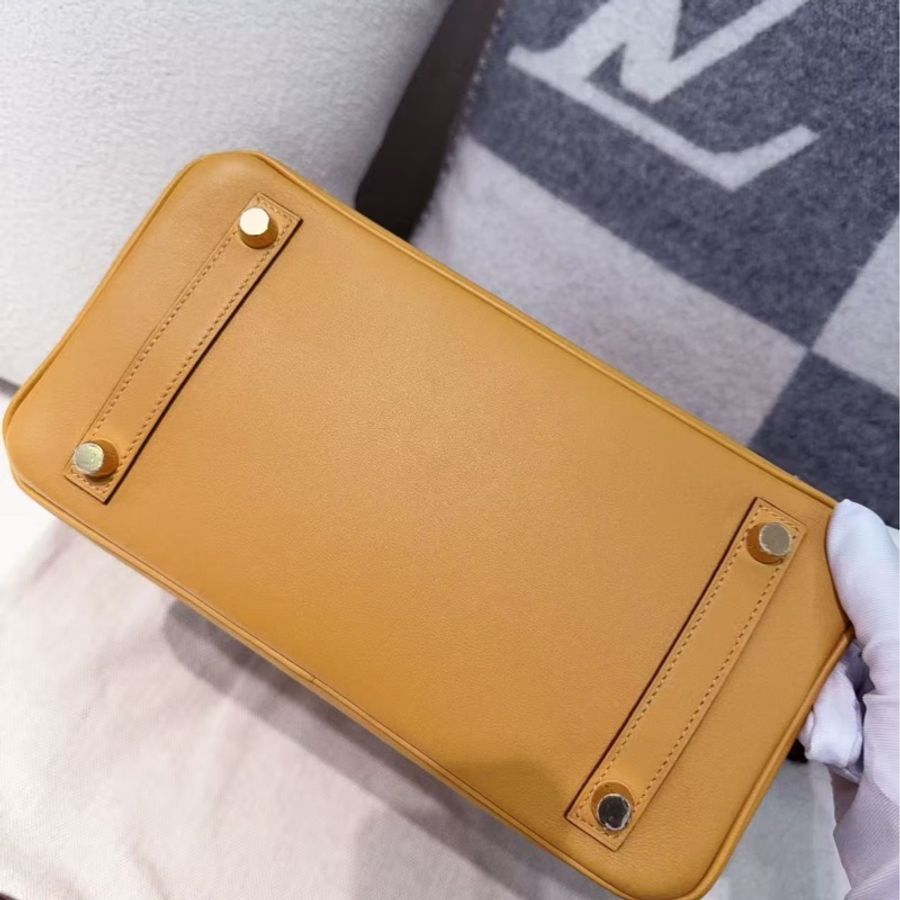 🌈Hermes🧡Birkin 25🧡2S芝麻色金扣🌟98.5新🌟Swift皮🌟有盒🧡愛馬仕🌟-7