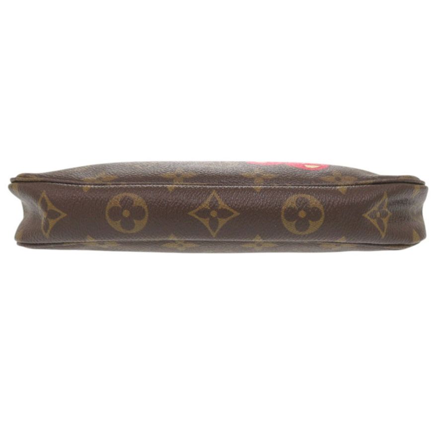 近全新 Louis Vuitton x Takashi Murakami Pochette Accessoires Monogram Cherry M95008 棕色手拿包 LV 1481-2