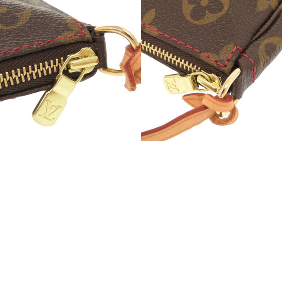 近全新 Louis Vuitton x Takashi Murakami Pochette Accessoires Monogram Cherry M95008 棕色手拿包 LV 1481-8