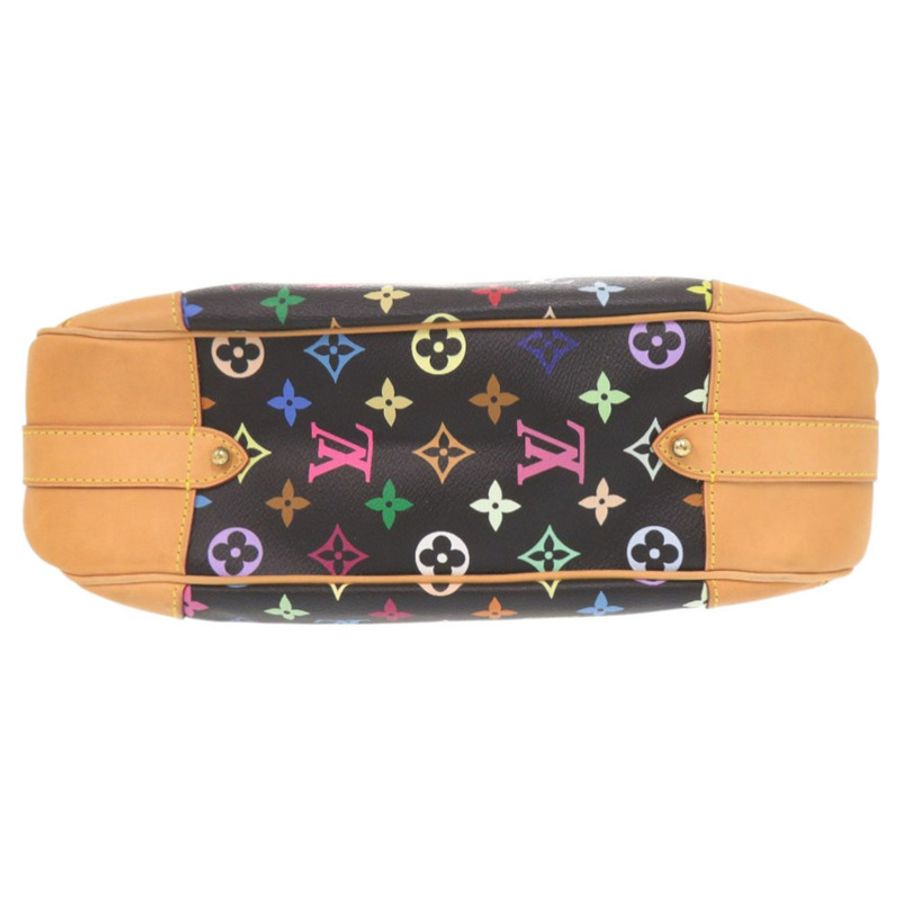 近新路易威登 Greta Monogram Multicolore M40196 Noir 肩背包 LV 1481-2