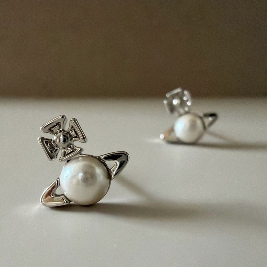 Vivienne Westwood🪐 珍珠耳環balbina earrings-4