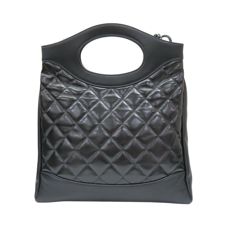 黑色 菱格紋 羊皮 31 Bag 手提包【CHANEL 香奈兒】-1