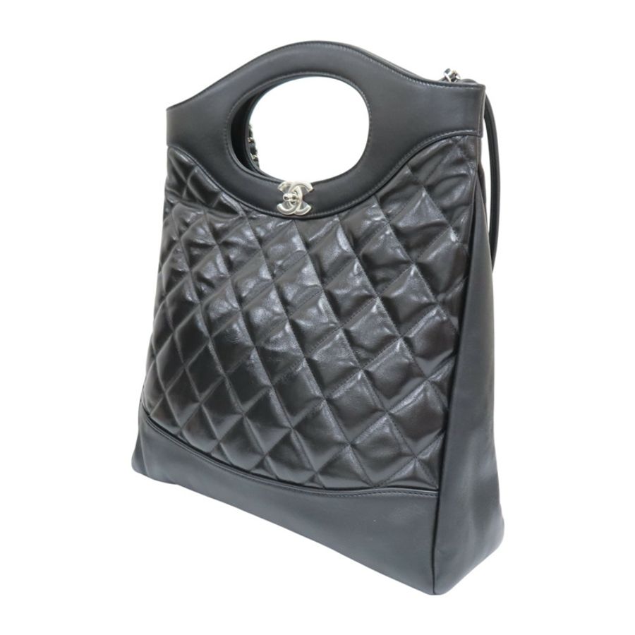 黑色 菱格紋 羊皮 31 Bag 手提包【CHANEL 香奈兒】-2