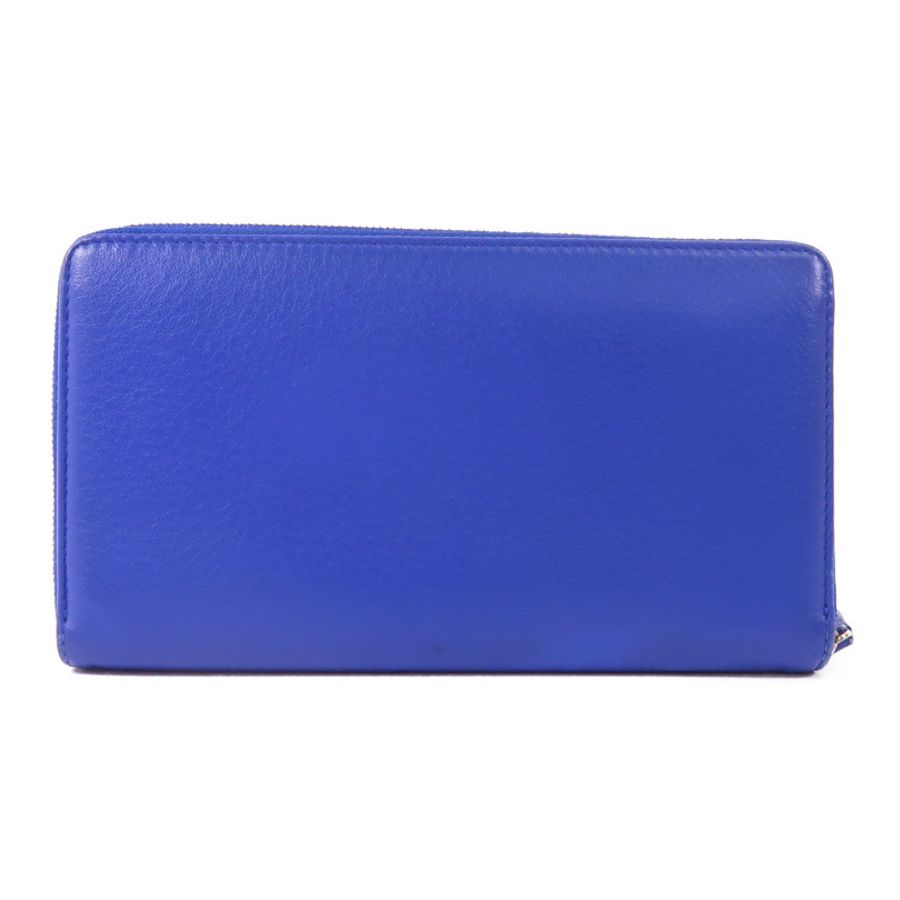 BALENCIAGA 牛皮皮革Zipper Long Wallet銀扣長錢包-1