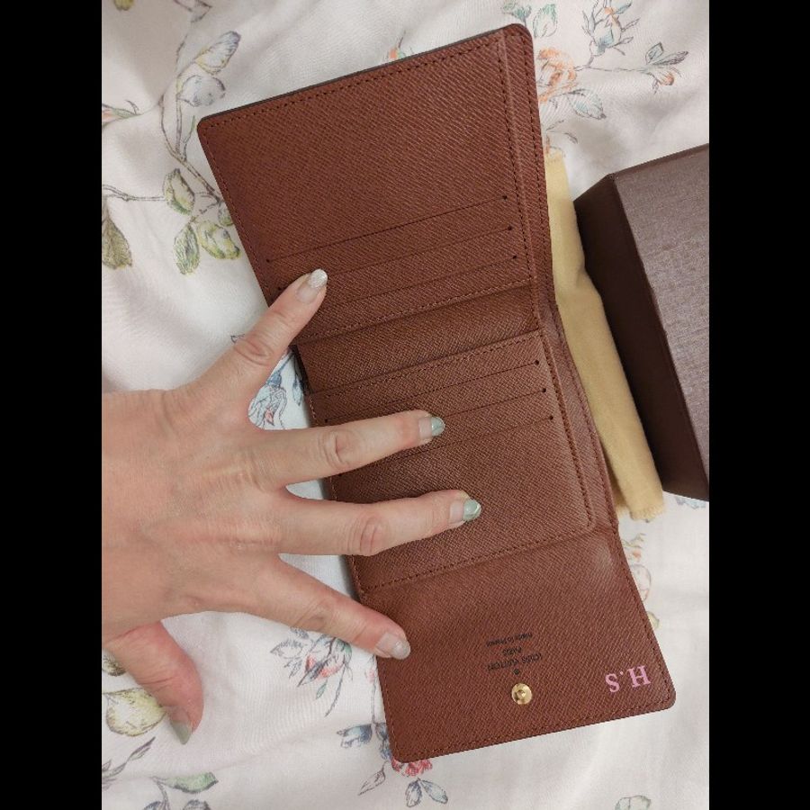 LOUIS VUITTON 雙開翻蓋短夾(二手)-5