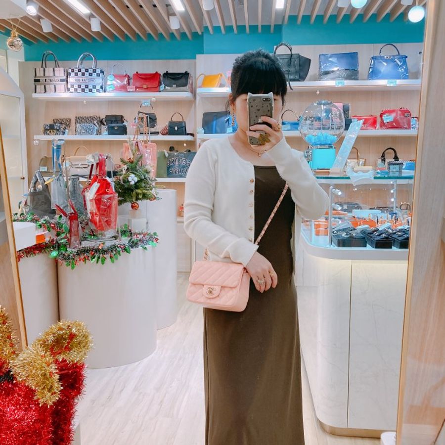 MS0439 Chanel 香奈兒 經典 17Cm 迷你號 方胖子 羊皮 肉粉色 金扣 Classic Flap Mini Square Lambskin Nude x GHW-15