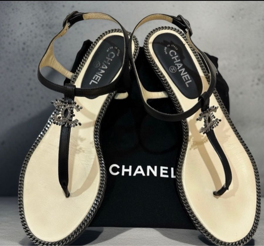 Chanel 平底涼鞋 EU38-0