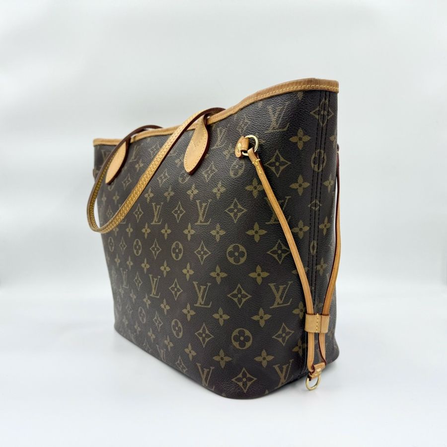 LV原花拼牡丹紅色內裡NEVERFULL MM /M41178-2