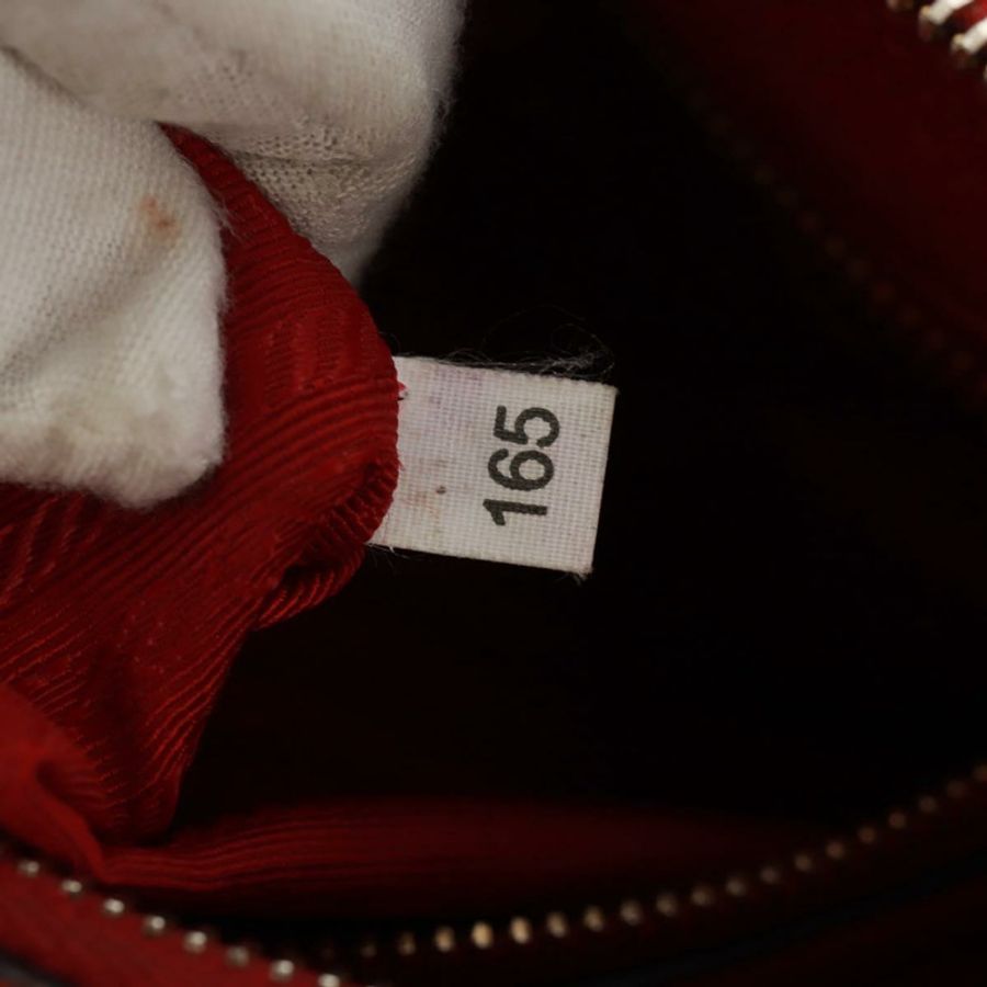 【日本直送】PRADA 紅色金色皮革肩背包,正品編號 159088V-10
