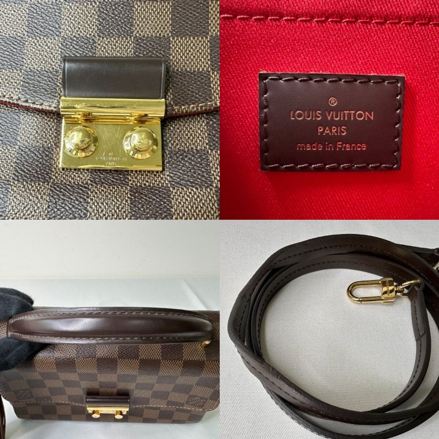 LV Croisette棋盤格手提斜背包-9