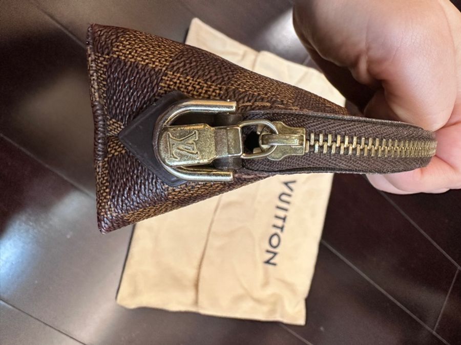 LV 棋盤格 貝殼 化妝包 pm-13