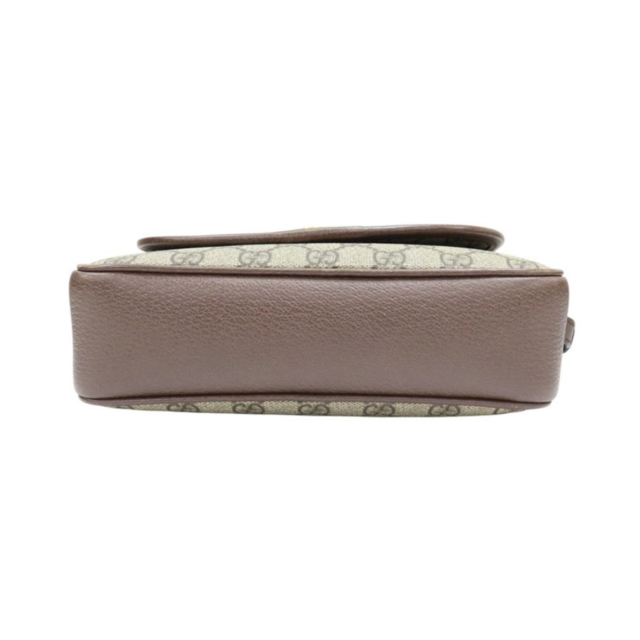 棕色 牛皮 GG帆布 ophidia small shoulder bag 肩背包【GUCCI 古馳】 722117-3