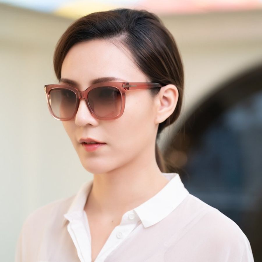 TOM FORD 太陽眼鏡(透明粉色)-6