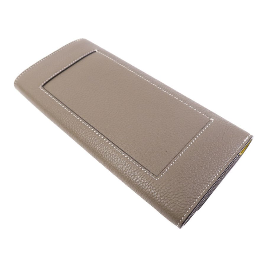 CELINE 牛皮皮革Long Wallet銀扣長錢包-3