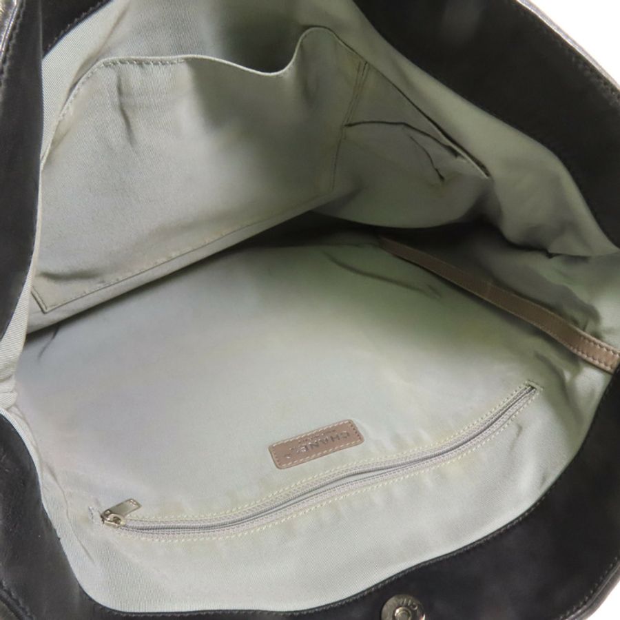 CHANEL 羊皮皮革Chain shoulder Bag銀扣鏈帶肩背袋-4