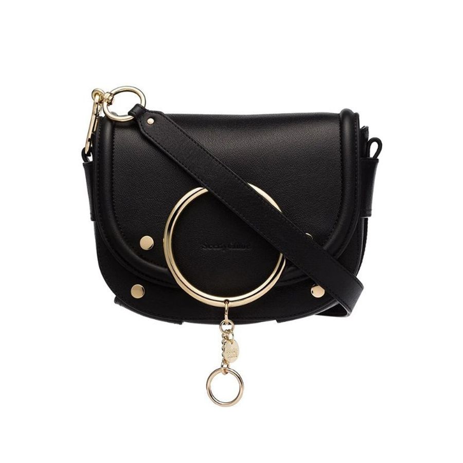 See By Chloe Small Mara Crossbody Bag for Women in Black (CHS19WSA29388-001)-0