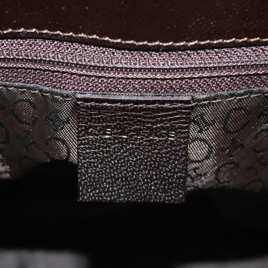 【日本直送】CELINE Blazon 鏈條肩背包 帆布 棕色 金色 正品 158910V-18