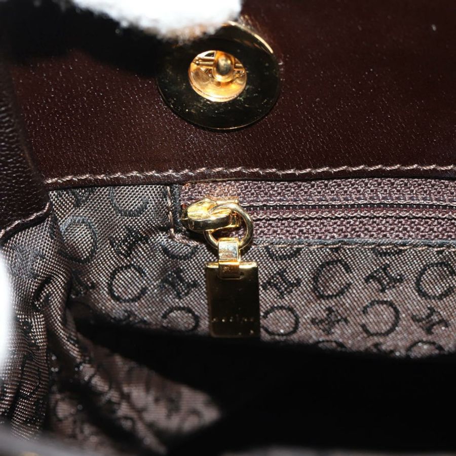 【日本直送】CELINE Blazon 鏈條肩背包 帆布 棕色 金色 正品 158910V-21