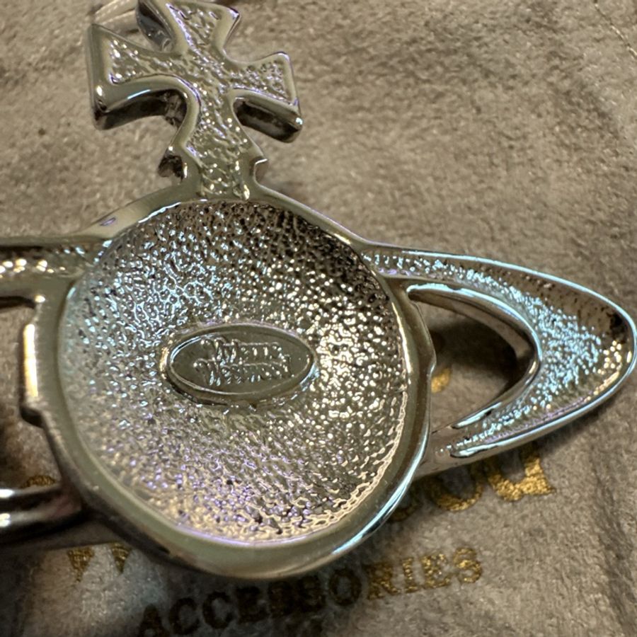 Vivienne Westwood 粉色大土星Logo 項鍊(絕版溢價款)(近全新)-4