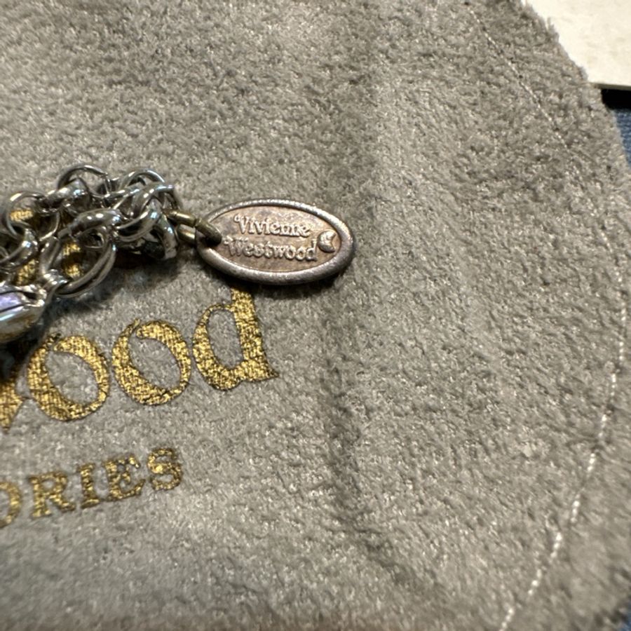 Vivienne Westwood 粉色大土星Logo 項鍊(絕版溢價款)(近全新)-10