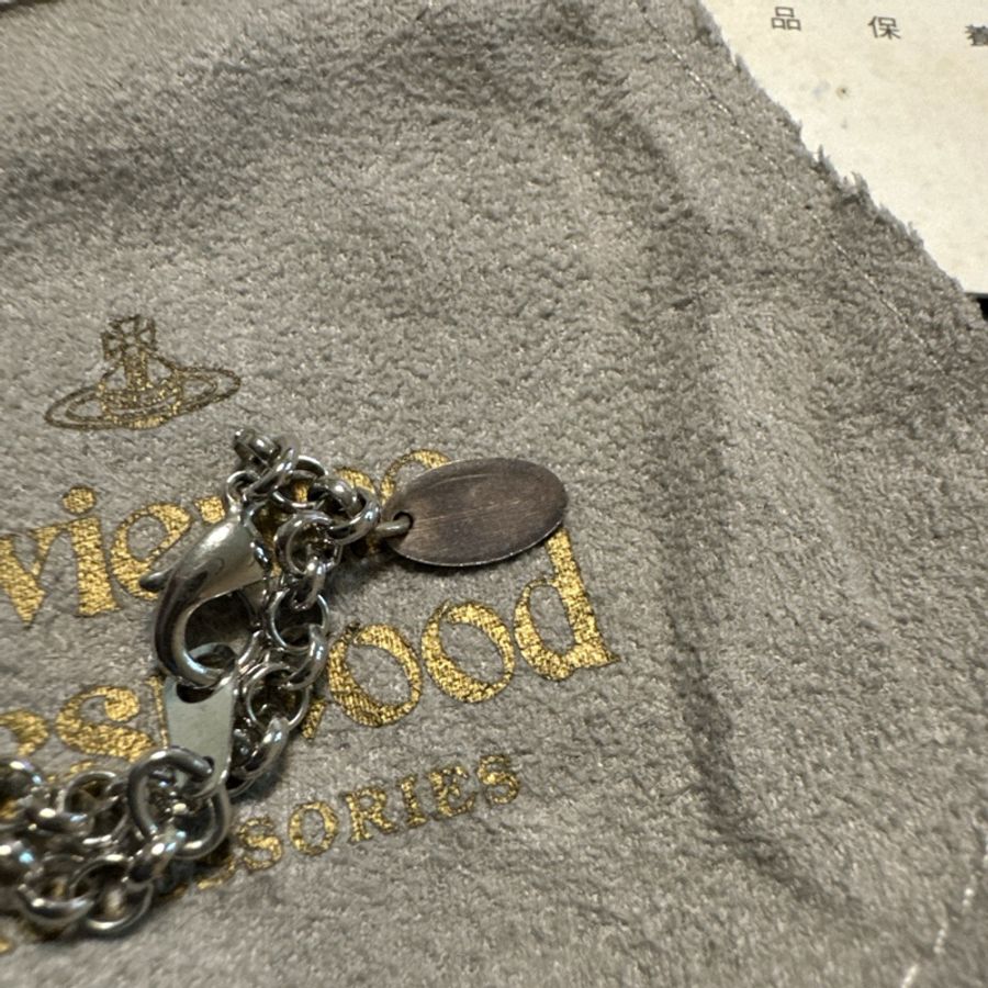 Vivienne Westwood 粉色大土星Logo 項鍊(絕版溢價款)(近全新)-15