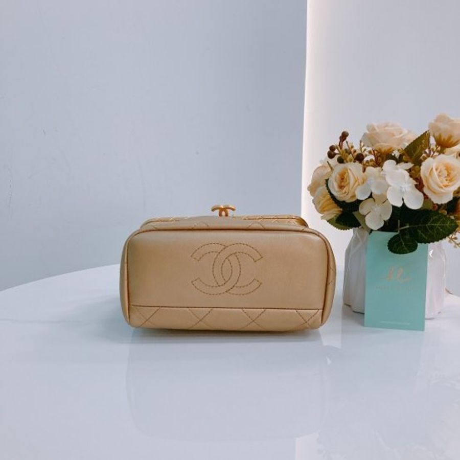 MS0444 Chanel 香奈兒 小羊皮 香檳金 手提肩背包 小號My Crush Bag Small Lambskin Metallic Gold x GHW-6