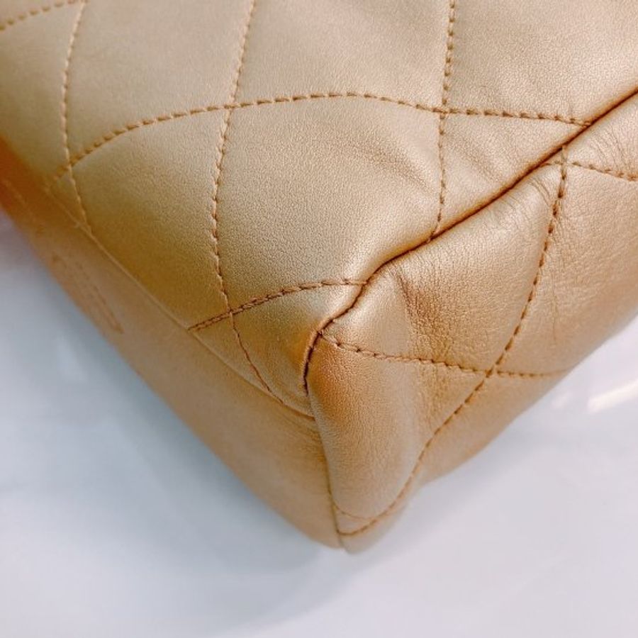 MS0444 Chanel 香奈兒 小羊皮 香檳金 手提肩背包 小號My Crush Bag Small Lambskin Metallic Gold x GHW-9