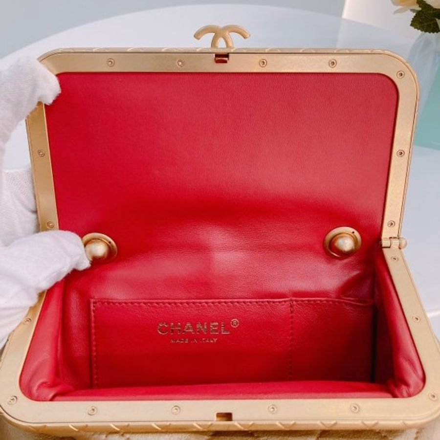 MS0444 Chanel 香奈兒 小羊皮 香檳金 手提肩背包 小號My Crush Bag Small Lambskin Metallic Gold x GHW-12