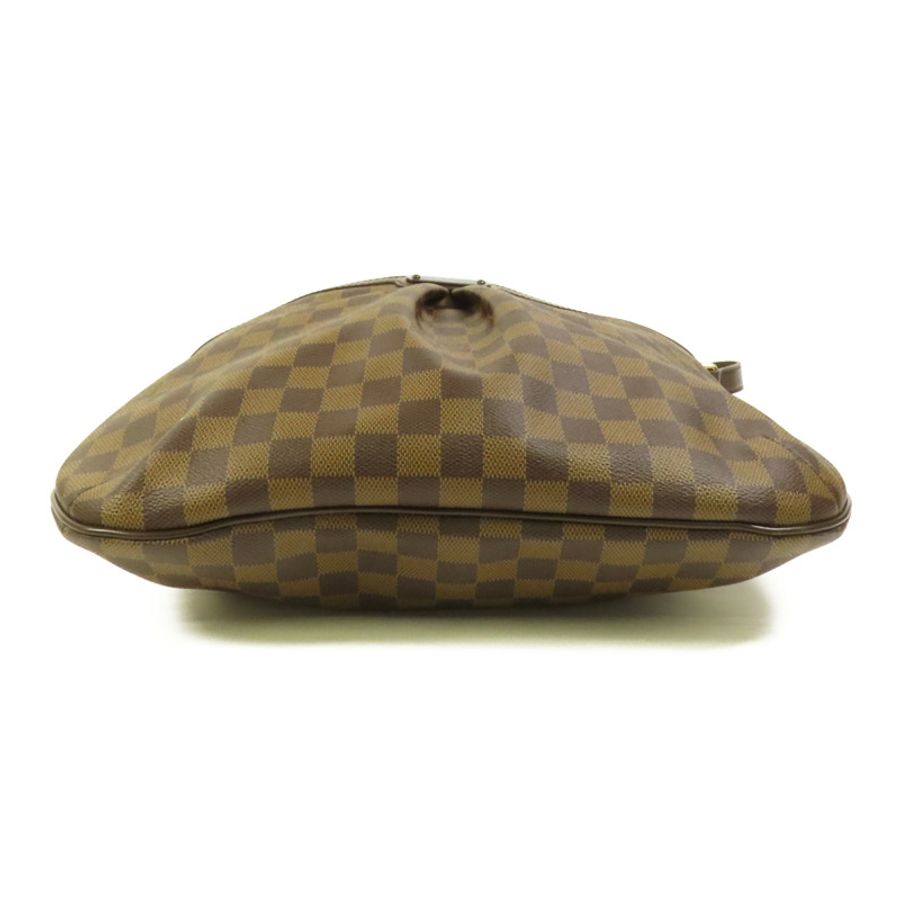 LOUIS VUITTON Damier Bloomsbury PM金扣肩背袋棕色-3