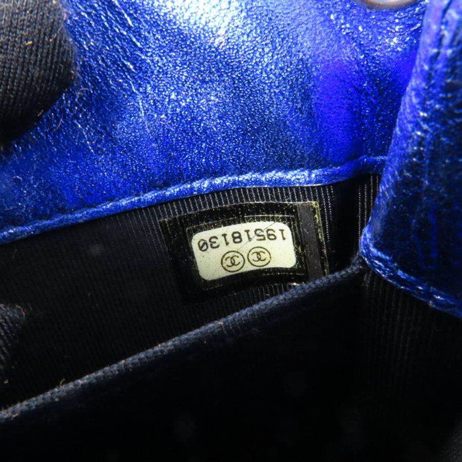 CHANEL 漆皮皮革Chain Shoulder銀扣鏈帶肩背袋-6