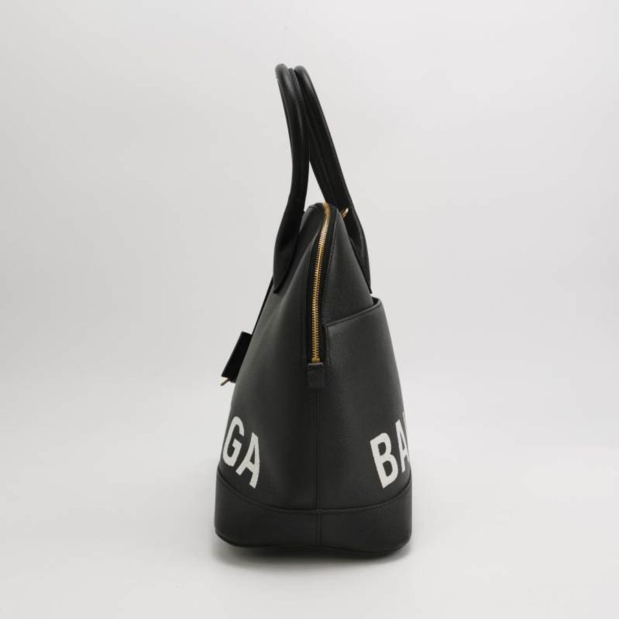 Balenciaga Ville牛皮拼色Balenciaga字母logo斜挎包單肩包-2