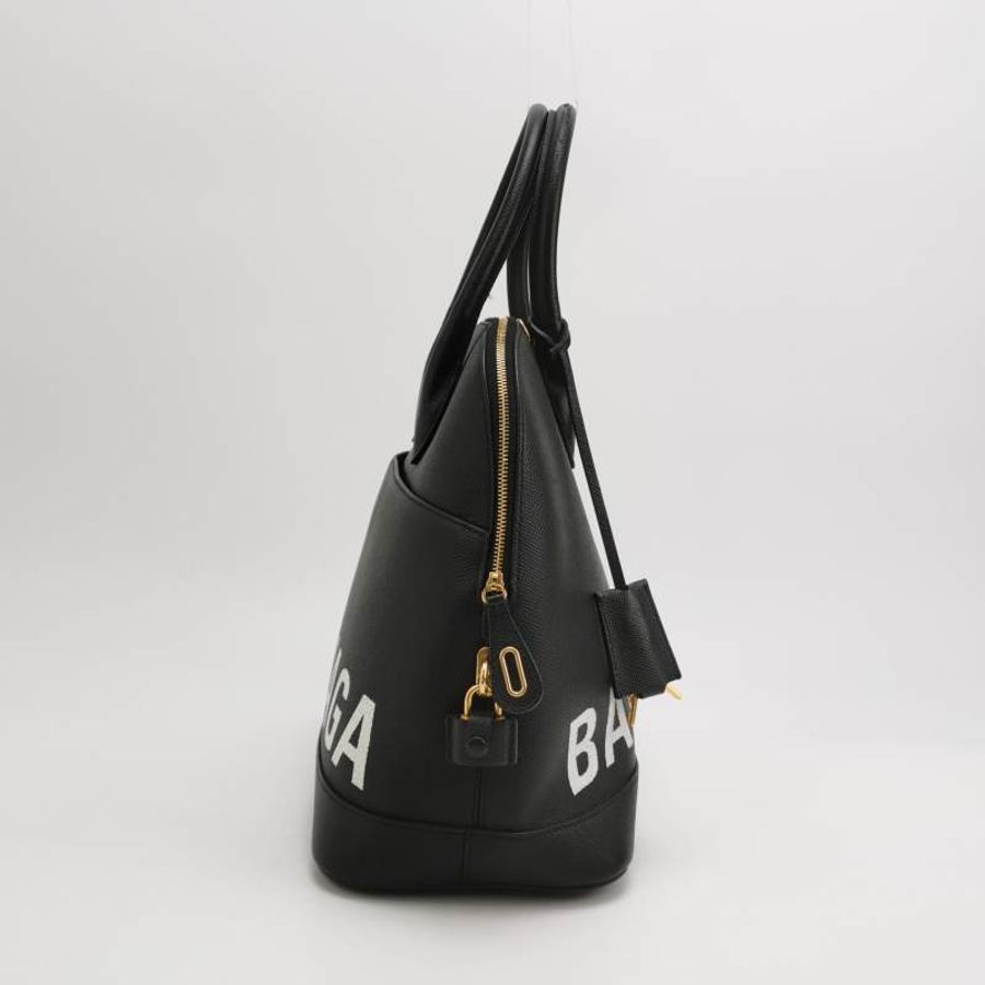 Balenciaga Ville牛皮拼色Balenciaga字母logo斜挎包單肩包-3