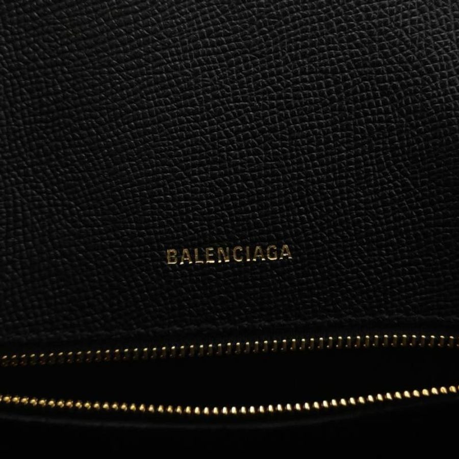 Balenciaga Ville牛皮拼色Balenciaga字母logo斜挎包單肩包-7