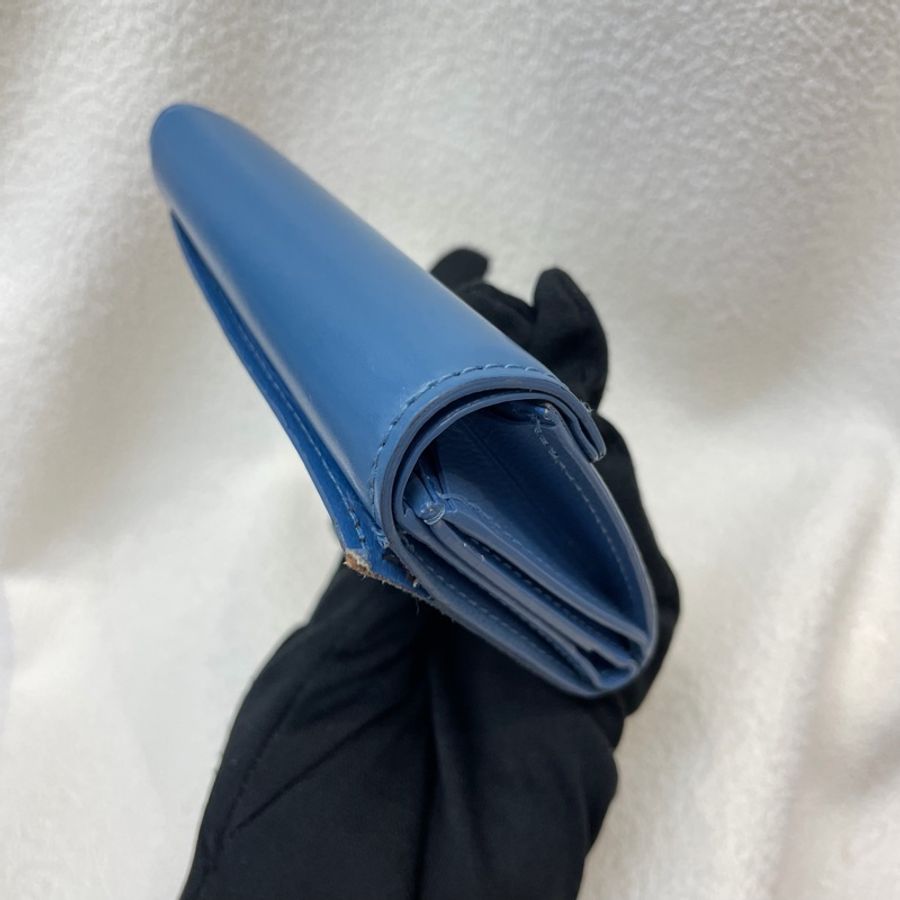 LV Zoé Monogram 老花拼藍色三摺短夾 XB721-31