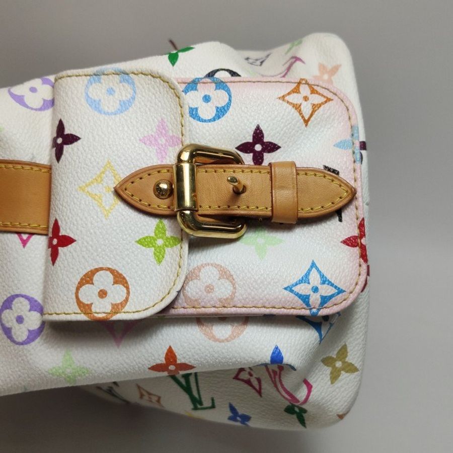 Louis Vuitton(LV)NOE植鞣革白三彩抽繩單肩包-23