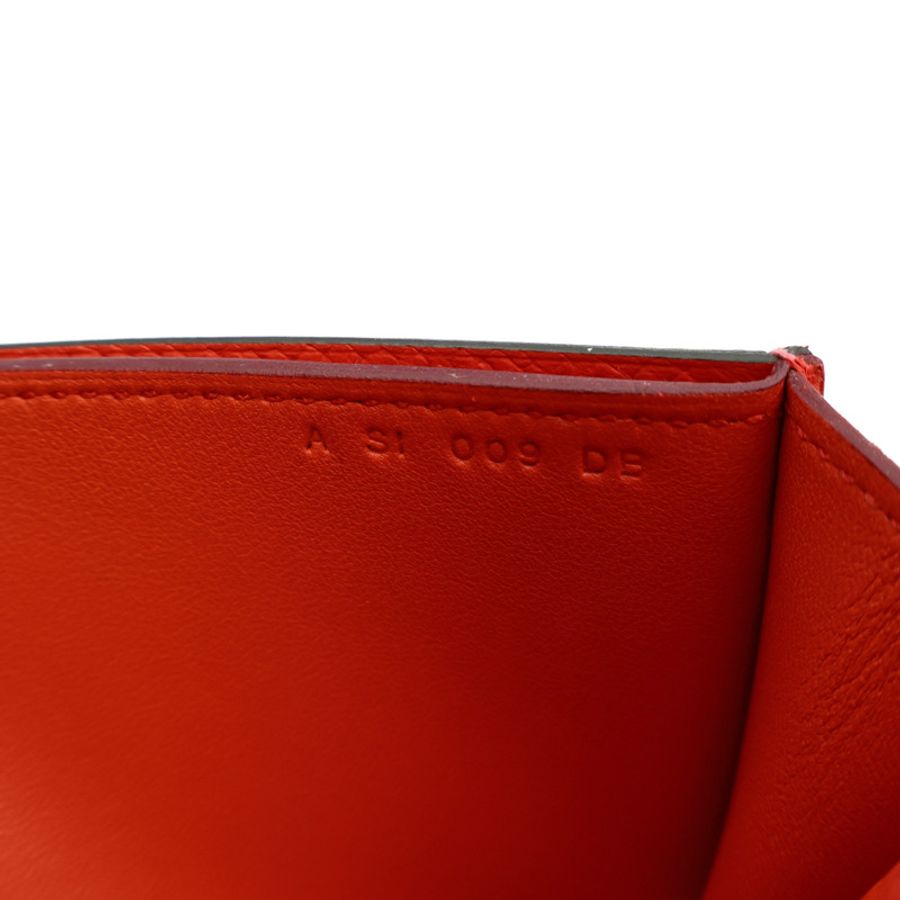 HERMES Epsom皮革Passant銀扣長錢包-13