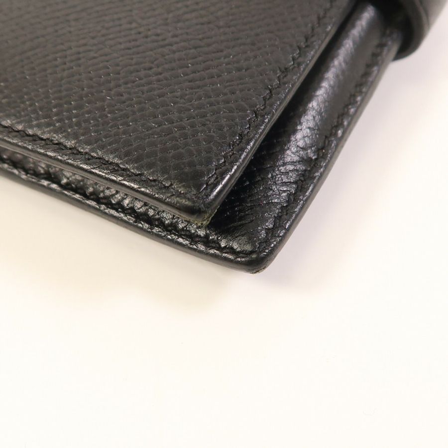 HERMES Epsom皮革Bearn Compact Wallet金扣錢包-6