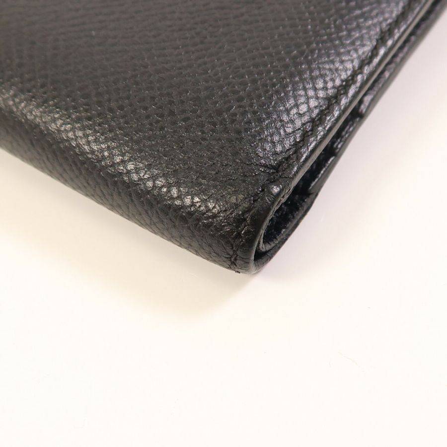 HERMES Epsom皮革Bearn Compact Wallet金扣錢包-7