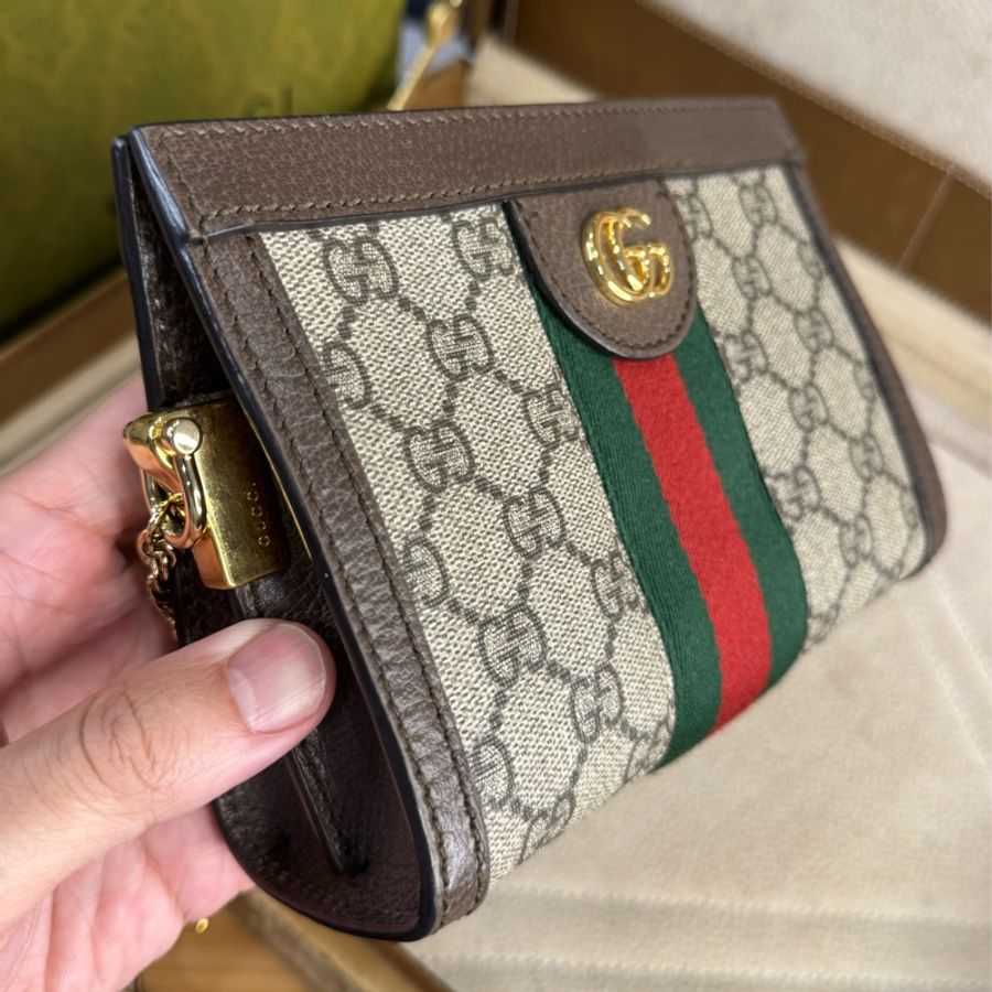 GUCCI Ophidia GG迷你晚宴鍊包🤎經典夯款-2