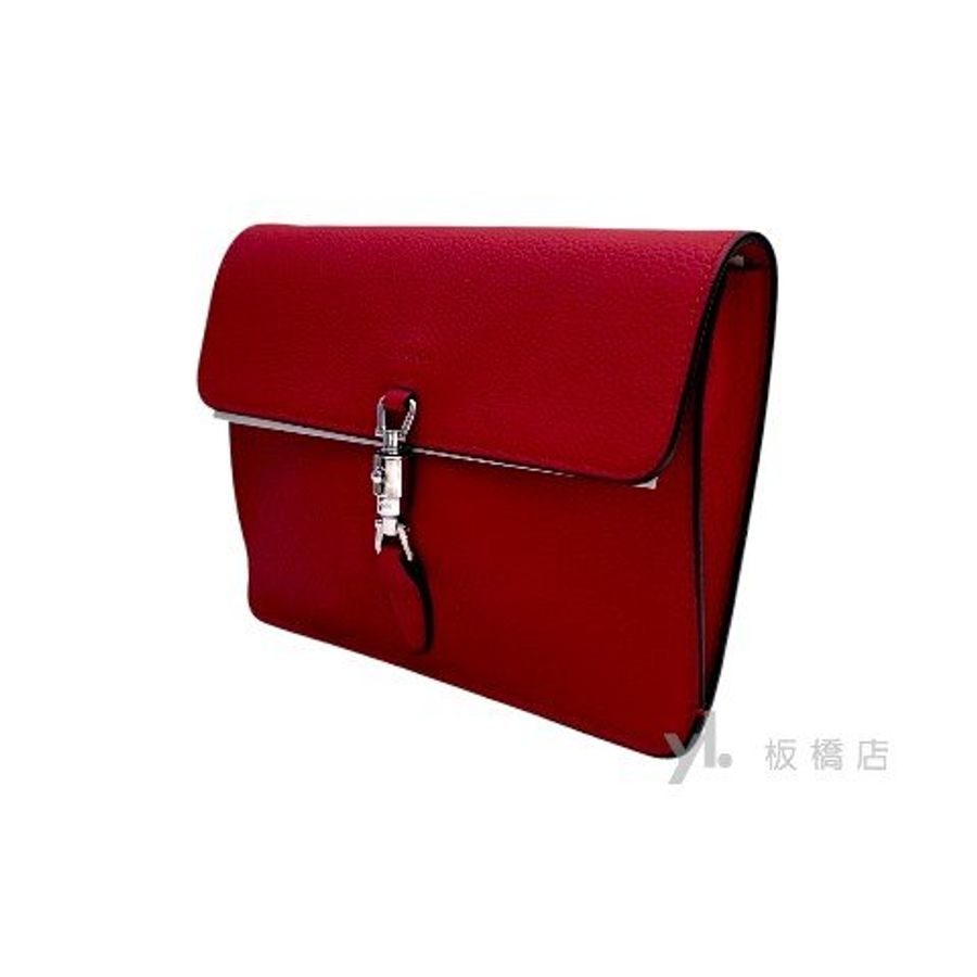 GUCCI Jackie1961紅牛皮下蓋斜背包364435-3