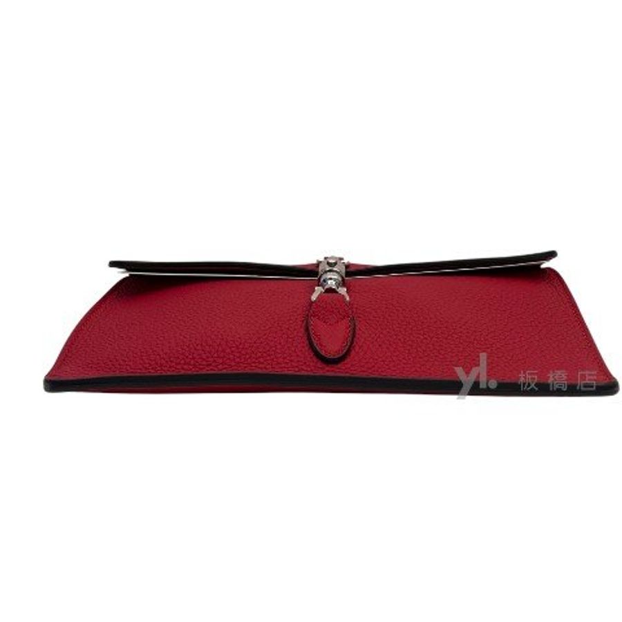 GUCCI Jackie1961紅牛皮下蓋斜背包364435-5