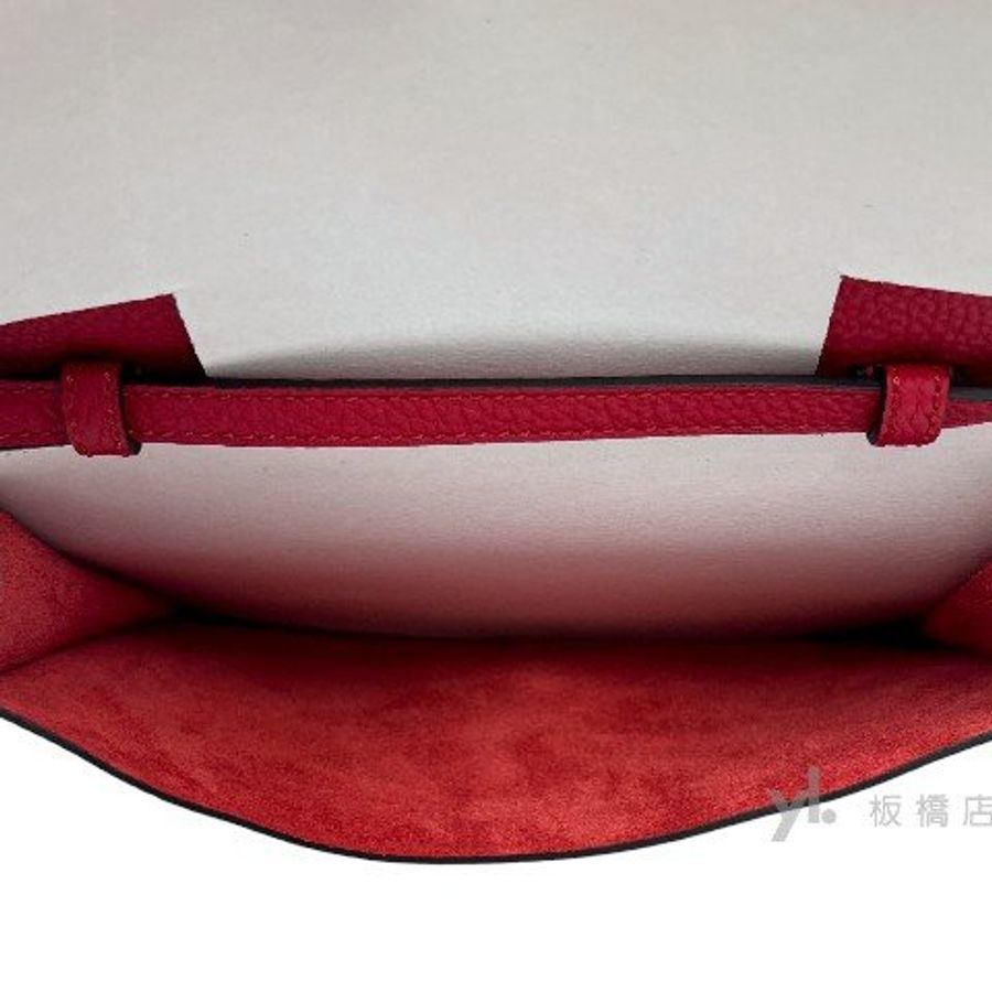 GUCCI Jackie1961紅牛皮下蓋斜背包364435-6