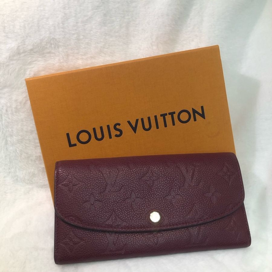 LV Monogram 葡萄紅 Empreinte Emilie 長夾XB723-5