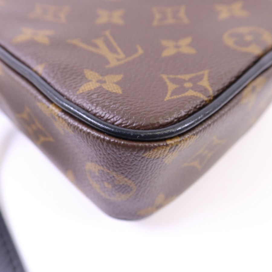 LOUIS VUITTON Monogram Macassar Christopher Wearable Wallet肩背袋-12